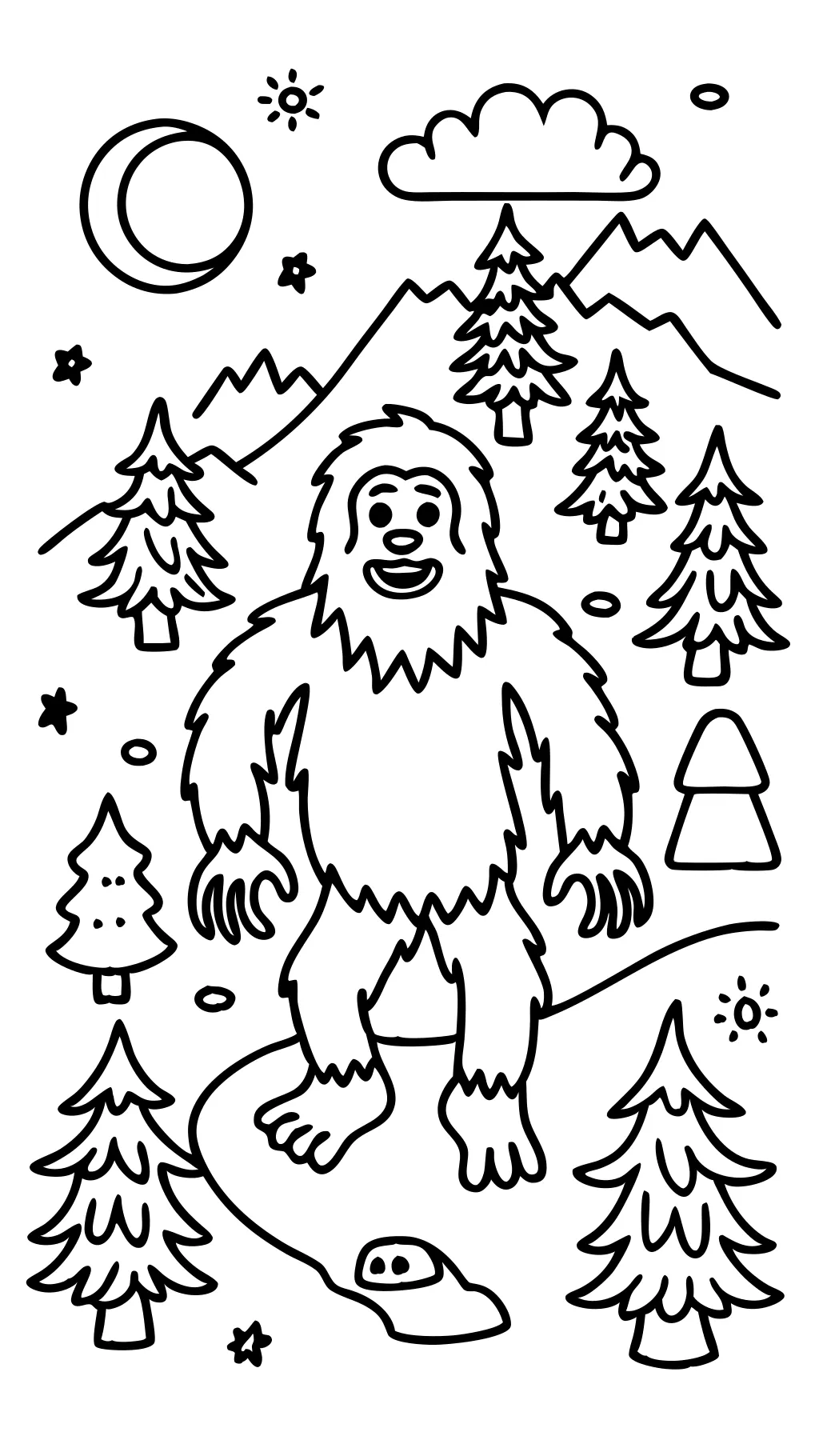 coloriages sasquatch